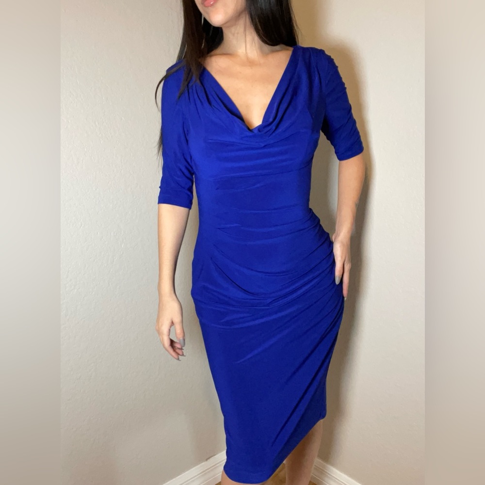 Blue Ralph Lauren Knee Length Oencil Dress 0